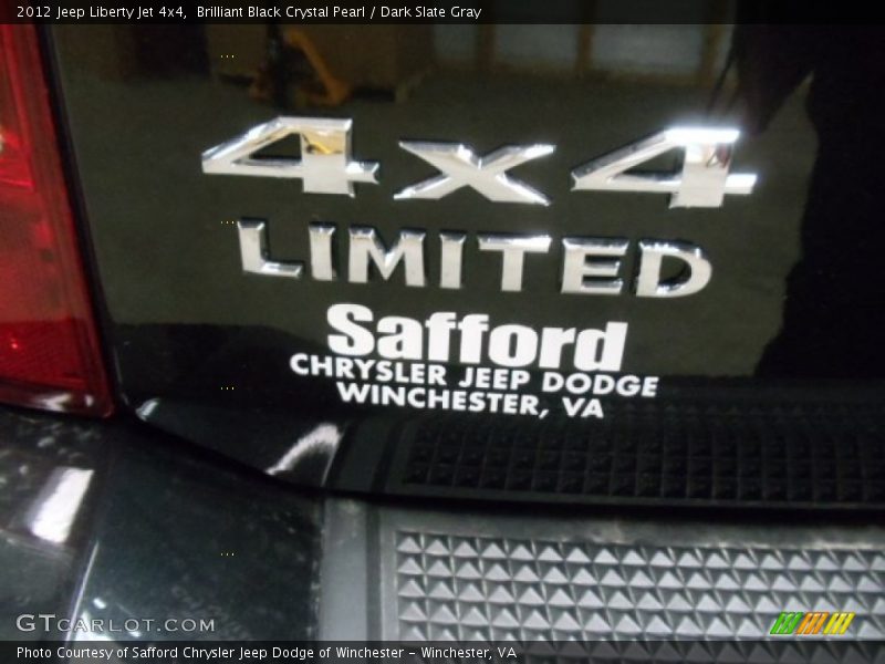 Brilliant Black Crystal Pearl / Dark Slate Gray 2012 Jeep Liberty Jet 4x4