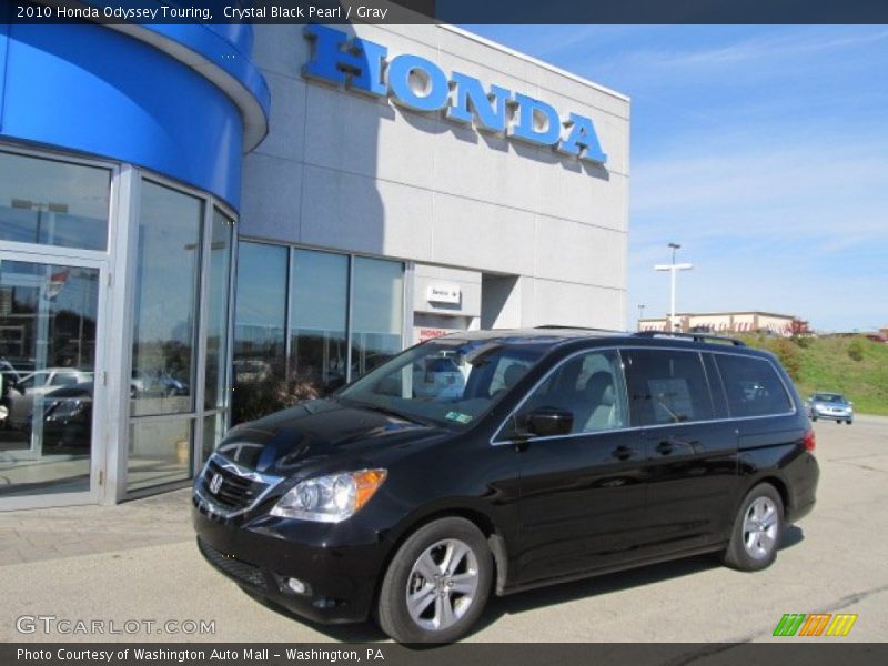 Crystal Black Pearl / Gray 2010 Honda Odyssey Touring