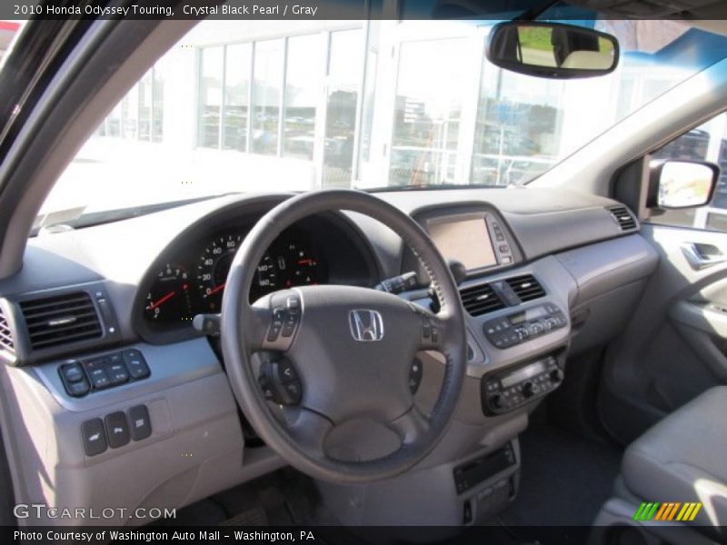 Crystal Black Pearl / Gray 2010 Honda Odyssey Touring