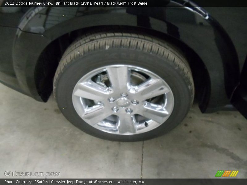 Brilliant Black Crystal Pearl / Black/Light Frost Beige 2012 Dodge Journey Crew