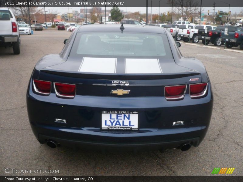 Imperial Blue Metallic / Gray 2011 Chevrolet Camaro SS/RS Coupe