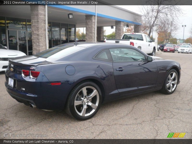 Imperial Blue Metallic / Gray 2011 Chevrolet Camaro SS/RS Coupe