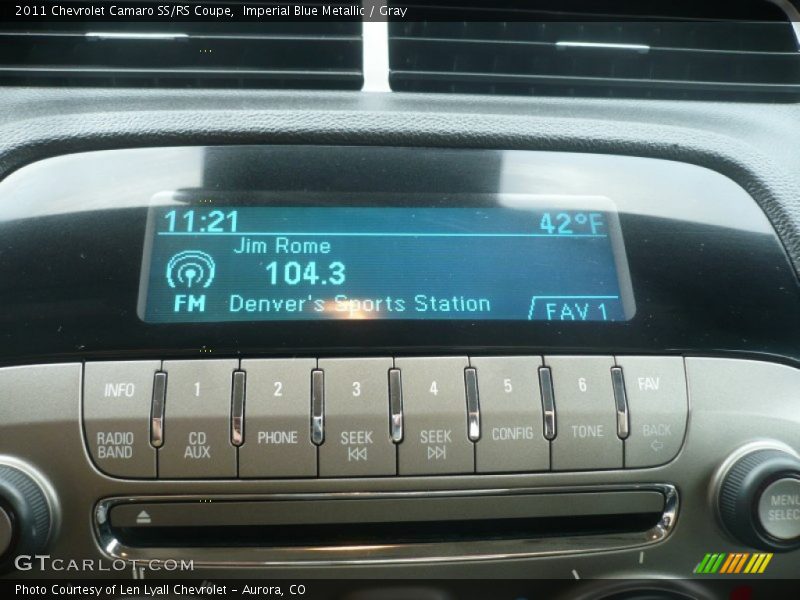 Audio System of 2011 Camaro SS/RS Coupe