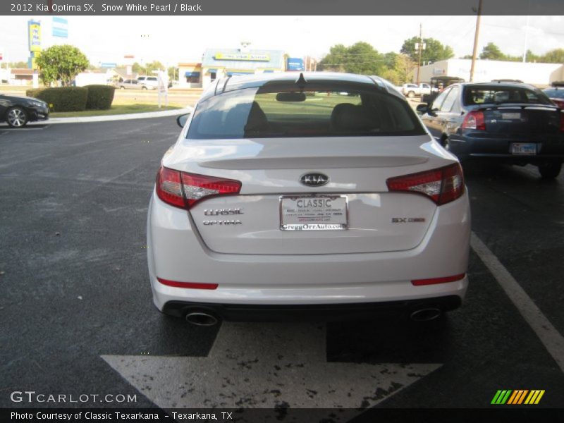 Snow White Pearl / Black 2012 Kia Optima SX