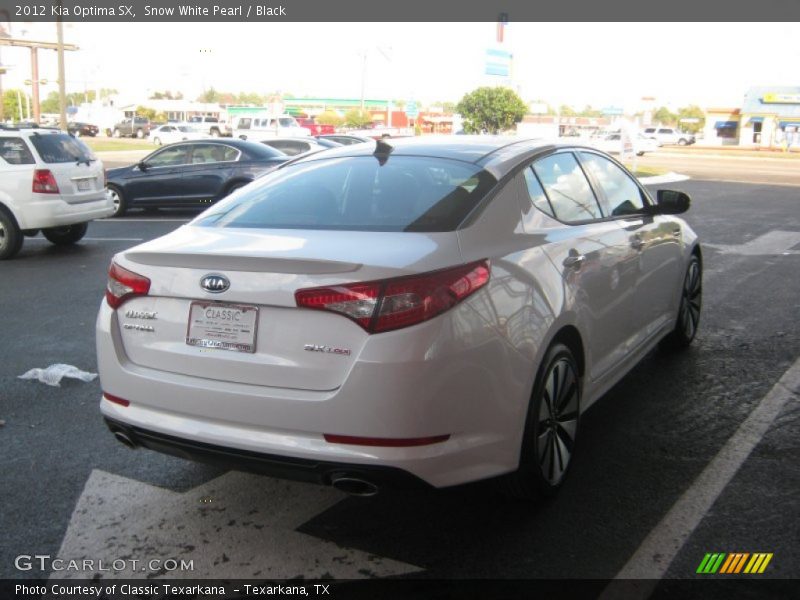 Snow White Pearl / Black 2012 Kia Optima SX