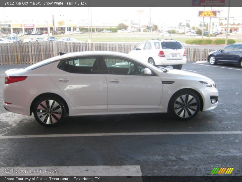 Snow White Pearl / Black 2012 Kia Optima SX