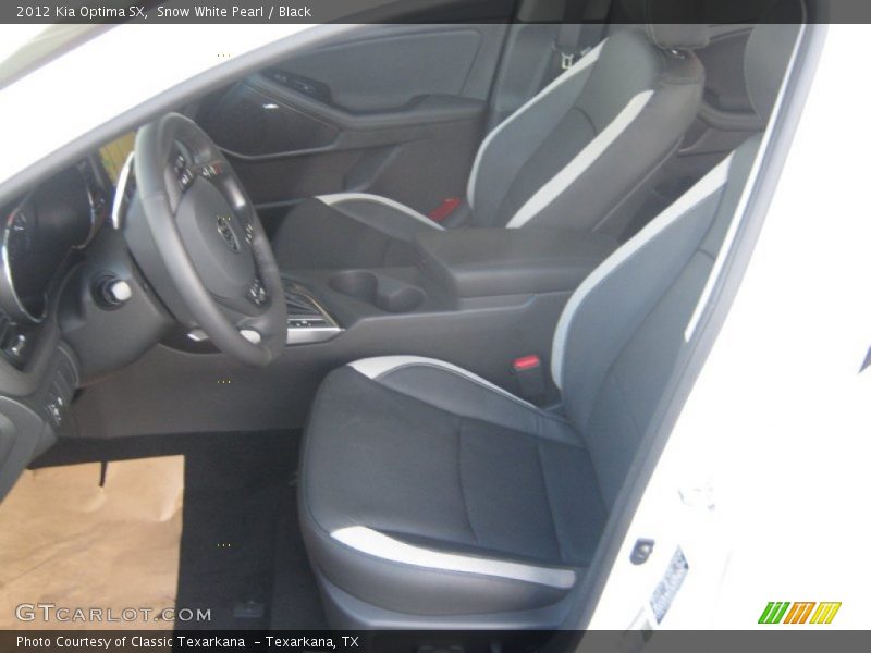 Snow White Pearl / Black 2012 Kia Optima SX