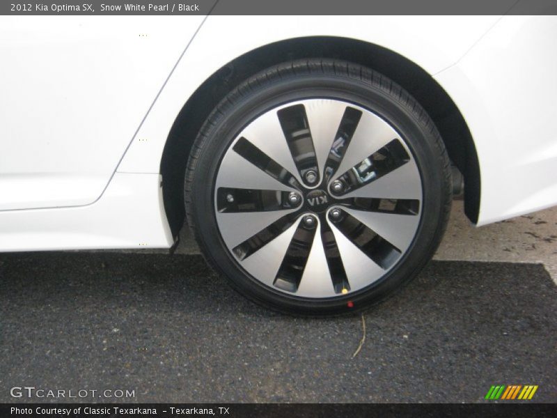 Snow White Pearl / Black 2012 Kia Optima SX