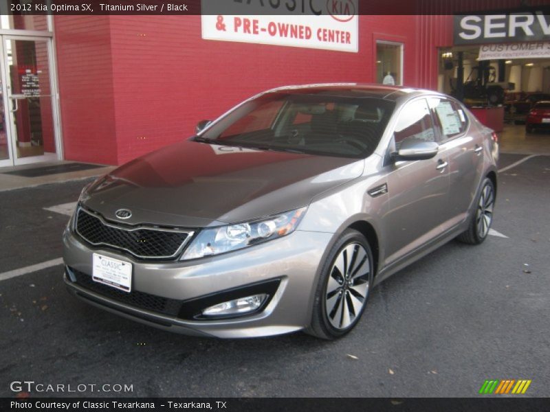 Titanium Silver / Black 2012 Kia Optima SX
