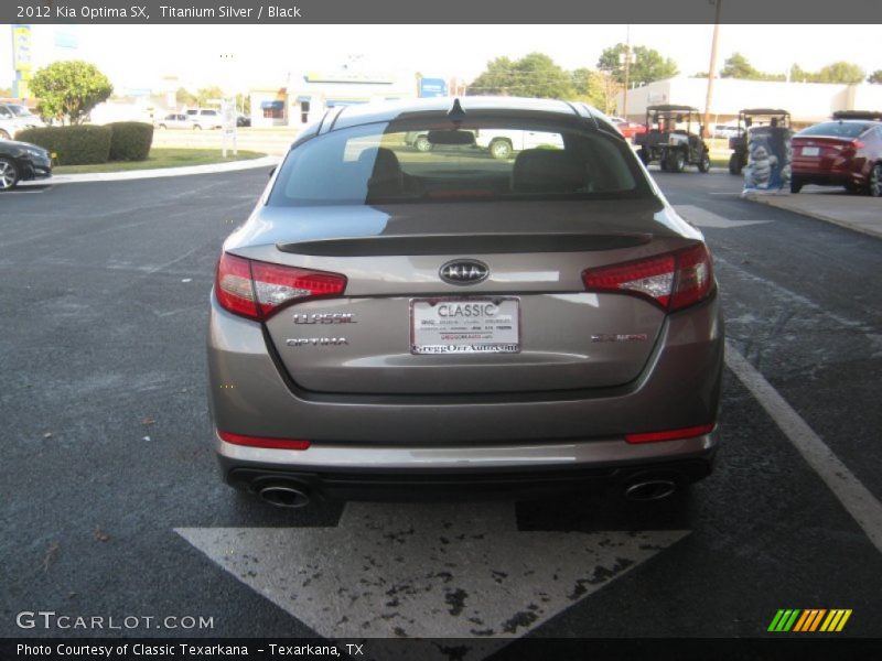 Titanium Silver / Black 2012 Kia Optima SX
