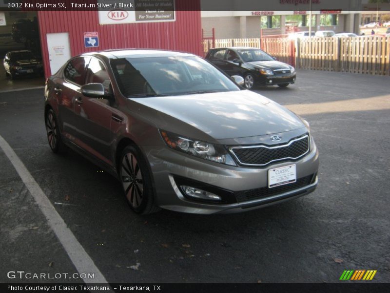 Titanium Silver / Black 2012 Kia Optima SX