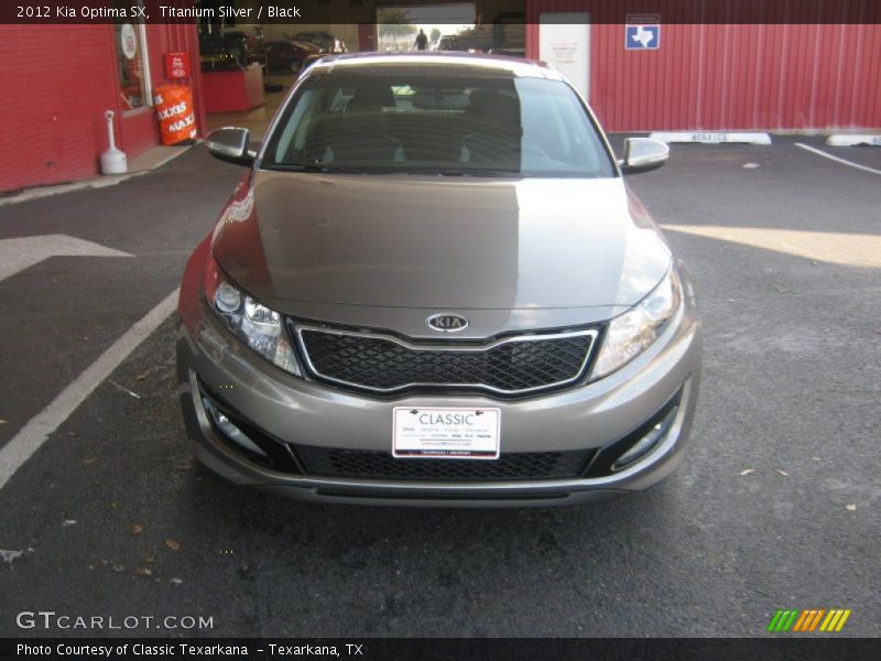 Titanium Silver / Black 2012 Kia Optima SX