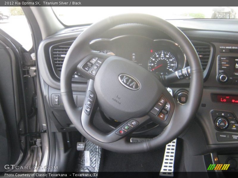 Titanium Silver / Black 2012 Kia Optima SX