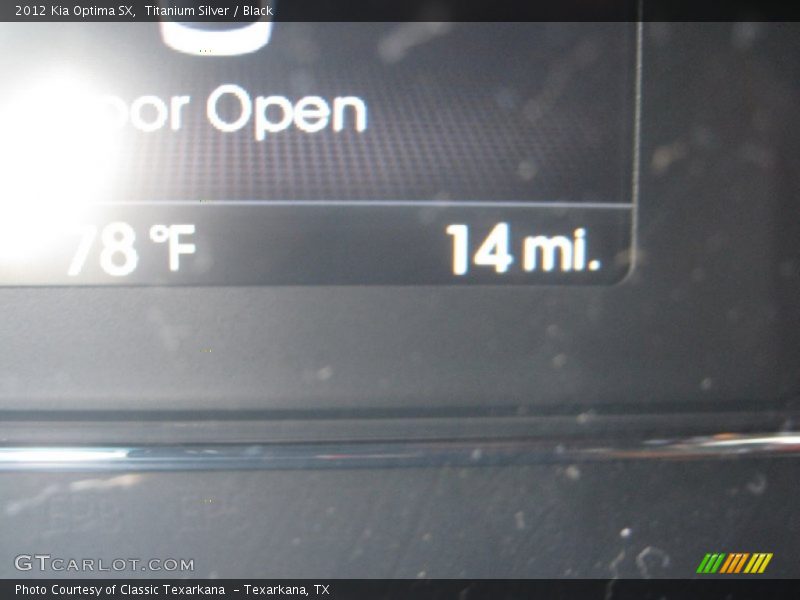 Titanium Silver / Black 2012 Kia Optima SX