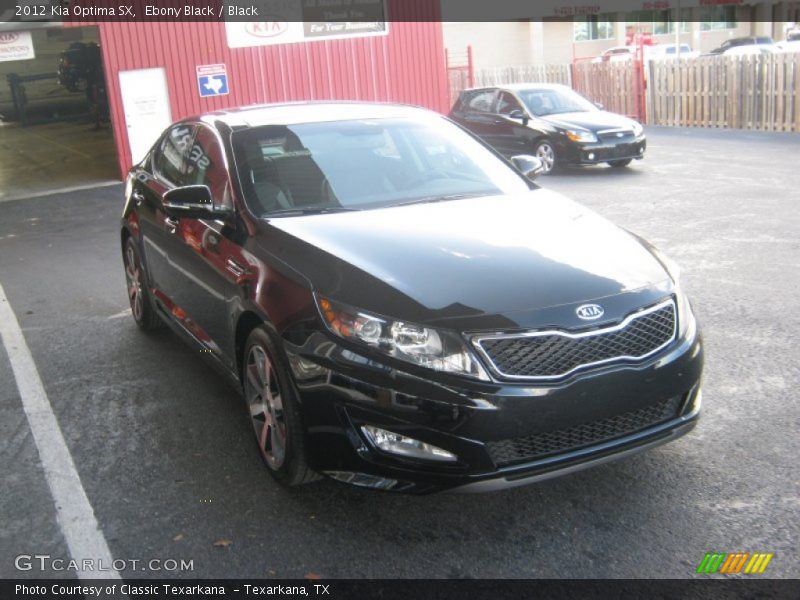 Ebony Black / Black 2012 Kia Optima SX