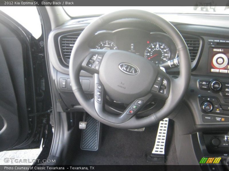 Ebony Black / Black 2012 Kia Optima SX