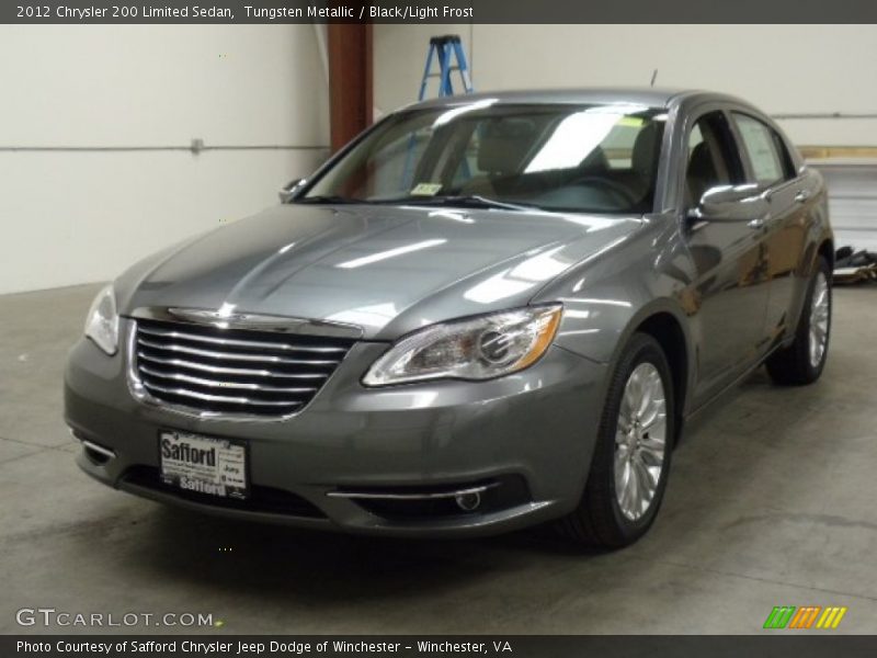 Tungsten Metallic / Black/Light Frost 2012 Chrysler 200 Limited Sedan