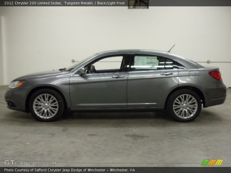 Tungsten Metallic / Black/Light Frost 2012 Chrysler 200 Limited Sedan