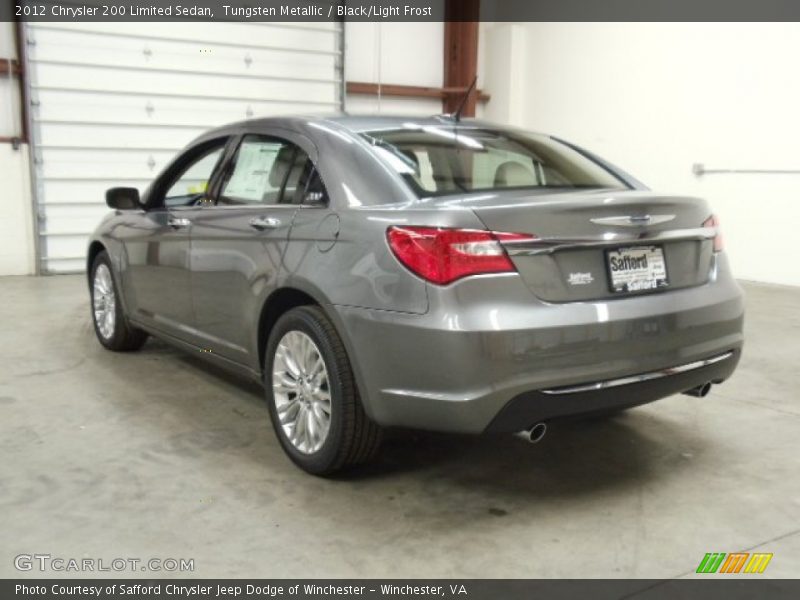 Tungsten Metallic / Black/Light Frost 2012 Chrysler 200 Limited Sedan