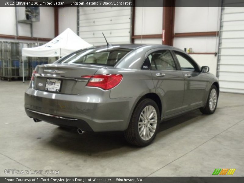 Tungsten Metallic / Black/Light Frost 2012 Chrysler 200 Limited Sedan