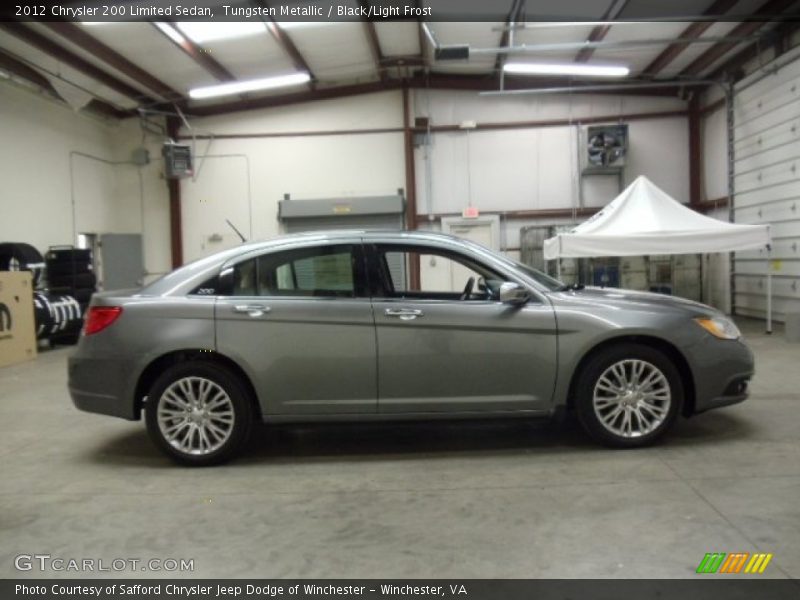 Tungsten Metallic / Black/Light Frost 2012 Chrysler 200 Limited Sedan