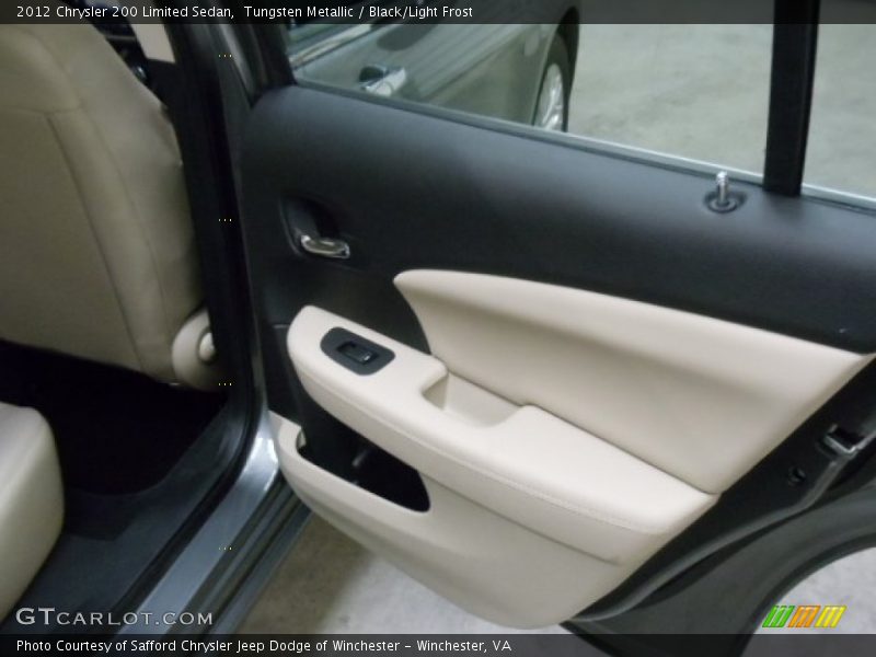 Tungsten Metallic / Black/Light Frost 2012 Chrysler 200 Limited Sedan
