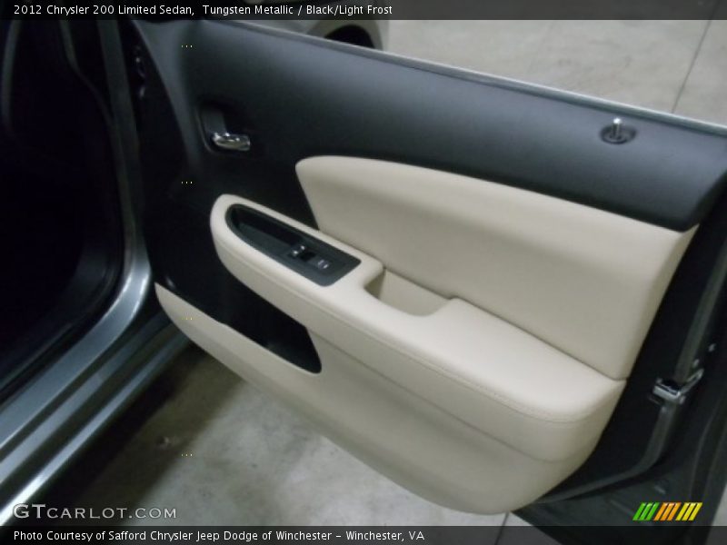 Tungsten Metallic / Black/Light Frost 2012 Chrysler 200 Limited Sedan