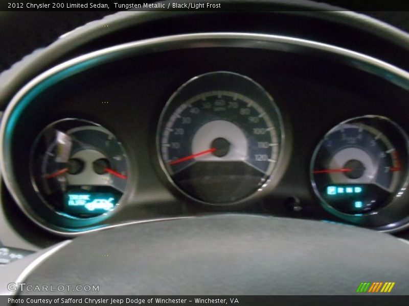 Tungsten Metallic / Black/Light Frost 2012 Chrysler 200 Limited Sedan