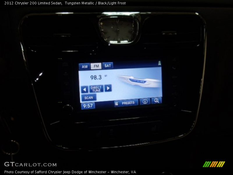 Tungsten Metallic / Black/Light Frost 2012 Chrysler 200 Limited Sedan
