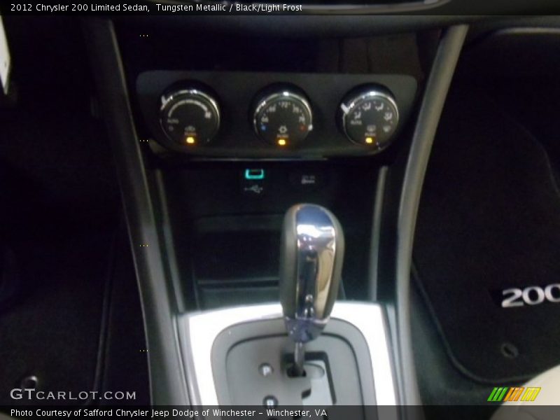 Tungsten Metallic / Black/Light Frost 2012 Chrysler 200 Limited Sedan