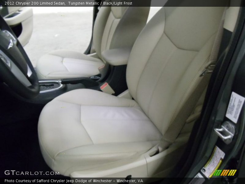 Tungsten Metallic / Black/Light Frost 2012 Chrysler 200 Limited Sedan