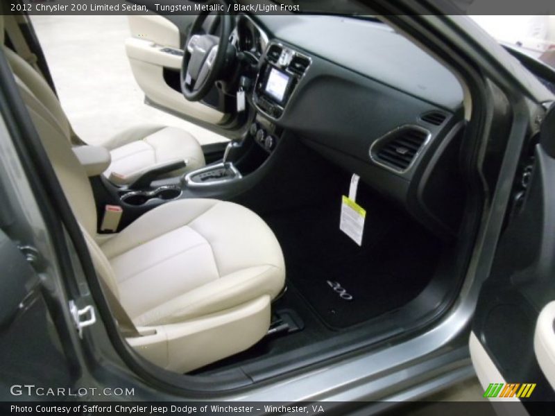 Tungsten Metallic / Black/Light Frost 2012 Chrysler 200 Limited Sedan