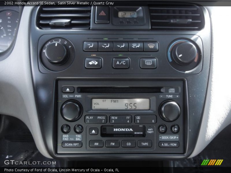 Audio System of 2002 Accord SE Sedan