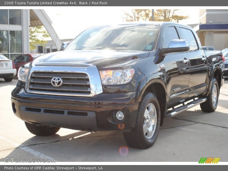 Black / Red Rock 2008 Toyota Tundra Limited CrewMax 4x4