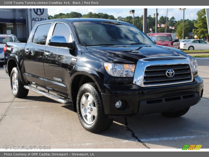 Black / Red Rock 2008 Toyota Tundra Limited CrewMax 4x4