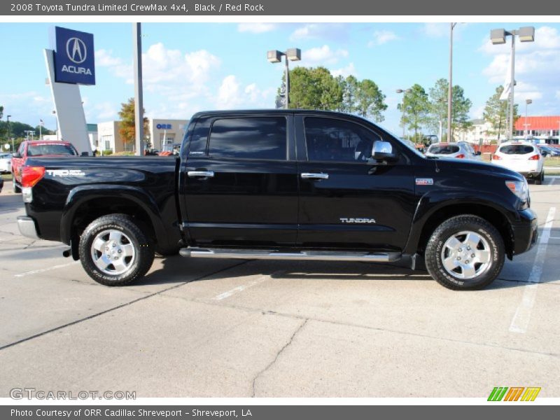 Black / Red Rock 2008 Toyota Tundra Limited CrewMax 4x4