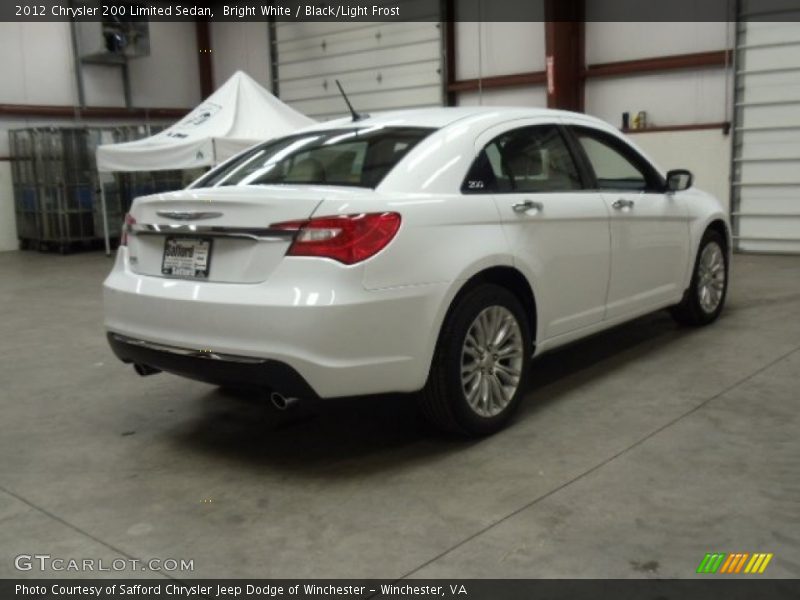 Bright White / Black/Light Frost 2012 Chrysler 200 Limited Sedan
