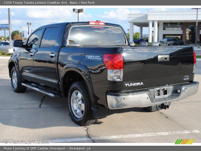Black / Red Rock 2008 Toyota Tundra Limited CrewMax 4x4