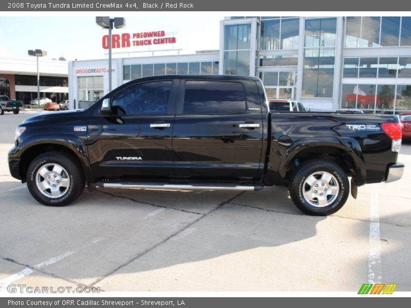 Black / Red Rock 2008 Toyota Tundra Limited CrewMax 4x4