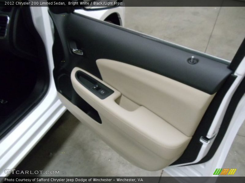 Bright White / Black/Light Frost 2012 Chrysler 200 Limited Sedan