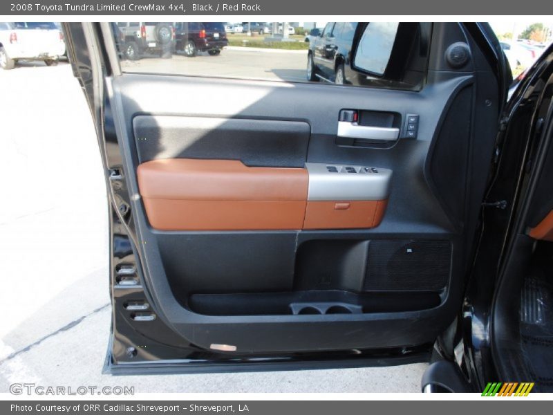 Black / Red Rock 2008 Toyota Tundra Limited CrewMax 4x4