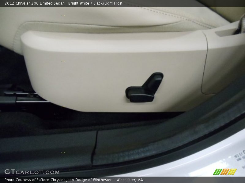 Bright White / Black/Light Frost 2012 Chrysler 200 Limited Sedan