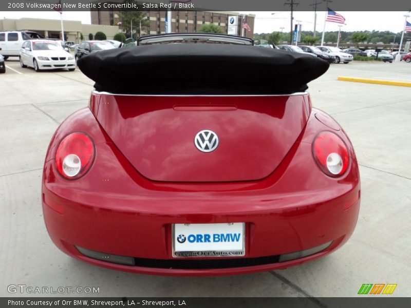 Salsa Red / Black 2008 Volkswagen New Beetle S Convertible