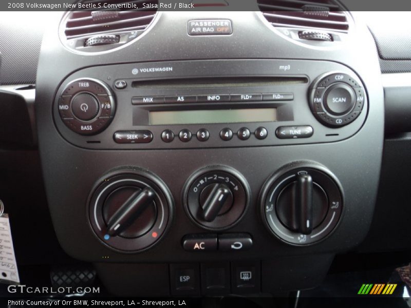 Controls of 2008 New Beetle S Convertible
