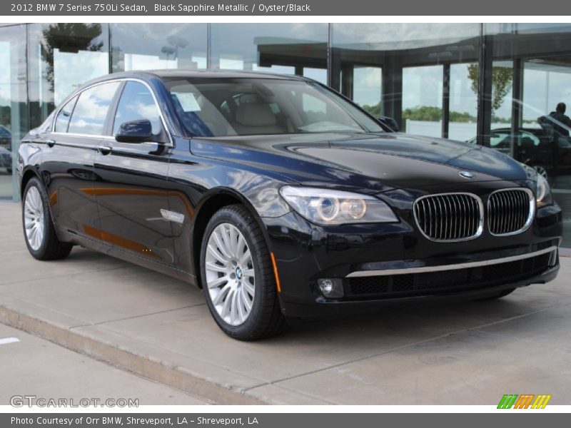 Front 3/4 View of 2012 7 Series 750Li Sedan