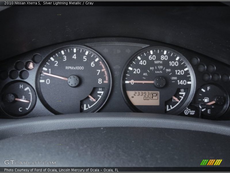 Silver Lightning Metallic / Gray 2010 Nissan Xterra S