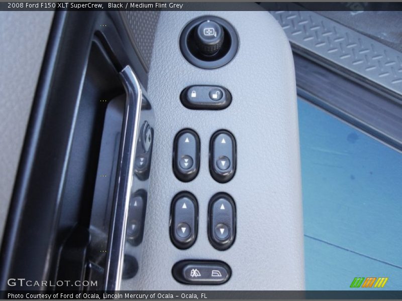 Black / Medium Flint Grey 2008 Ford F150 XLT SuperCrew