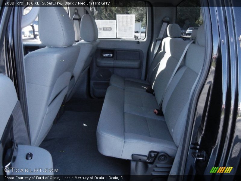 Black / Medium Flint Grey 2008 Ford F150 XLT SuperCrew