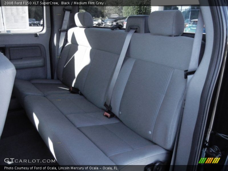 Black / Medium Flint Grey 2008 Ford F150 XLT SuperCrew