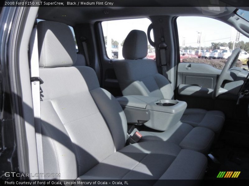Black / Medium Flint Grey 2008 Ford F150 XLT SuperCrew
